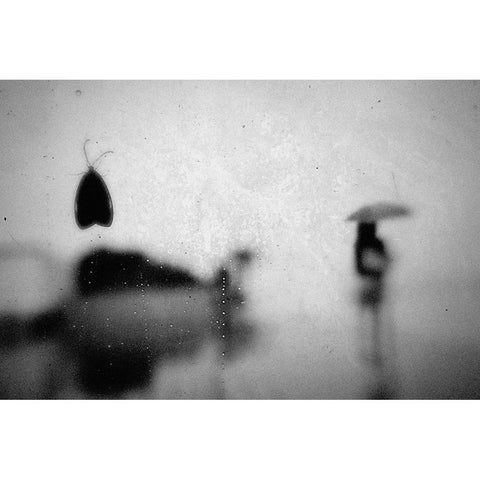 Untitled Black Modern Wood Framed Art Print with Double Matting by Tsuchida, Teruhiko