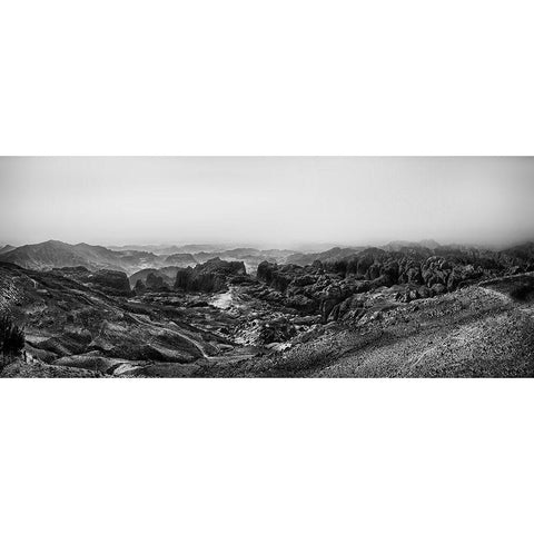 The Rock Desert Black Modern Wood Framed Art Print by Flour, Piet