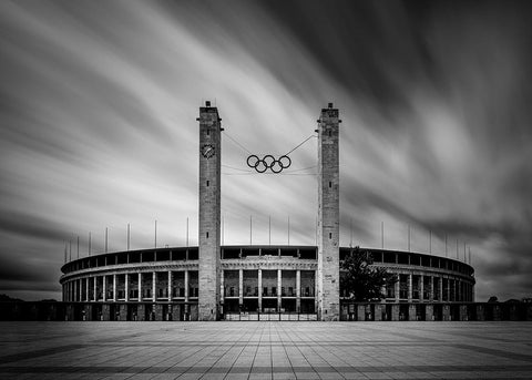 Disturbing Memories White Modern Wood Framed Art Print with Double Matting by Rauwerdink, Jan