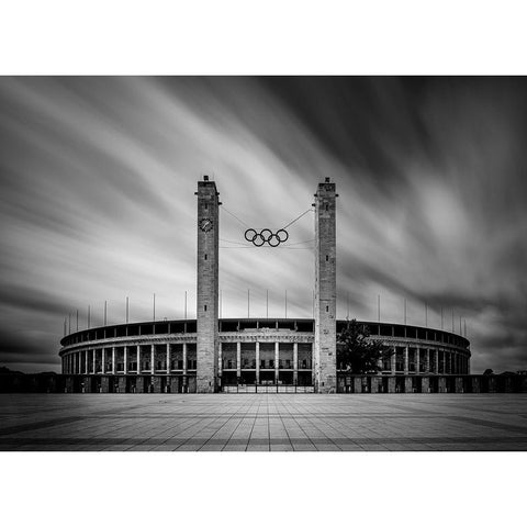 Disturbing Memories Black Modern Wood Framed Art Print with Double Matting by Rauwerdink, Jan