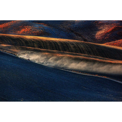 Il Gregge 2 Black Modern Wood Framed Art Print with Double Matting by Della Latta, Massimo