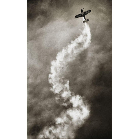 Aviation Dna Black Modern Wood Framed Art Print by Reinders, Riekus