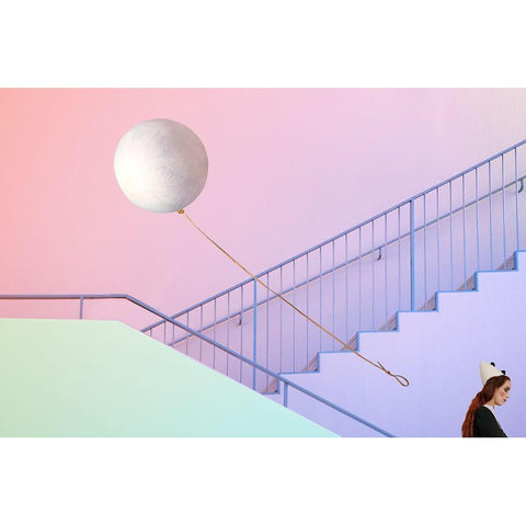 Clownville Iv Gold Ornate Wood Framed Art Print with Double Matting by Von Diepenbroek, Christine