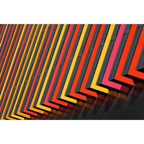 Coloured Imagination Black Modern Wood Framed Art Print with Double Matting by Hawerkamp, Hans-Wolfgang