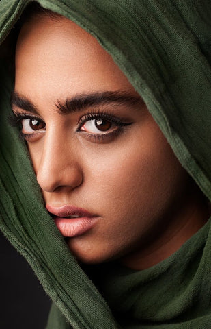 Untitled Black Ornate Wood Framed Art Print with Double Matting by Mokhtari, Mehdi