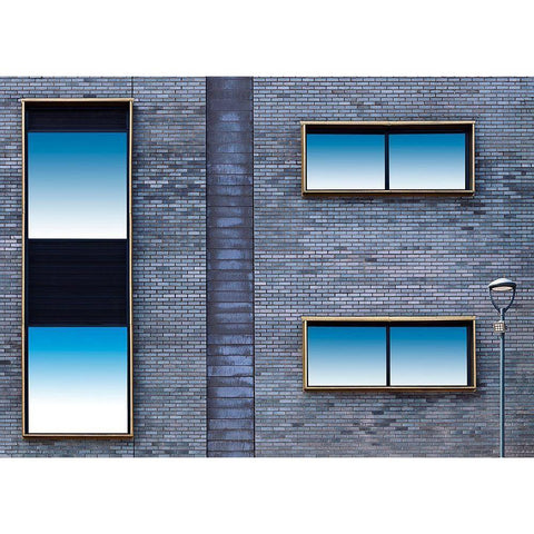 Windows I White Modern Wood Framed Art Print by Arro