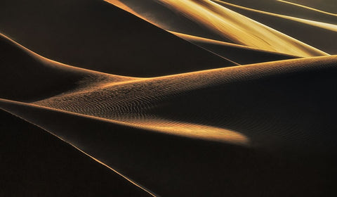 Light Caress Black Ornate Wood Framed Art Print with Double Matting by Mehrafshar EFIAP, Babak