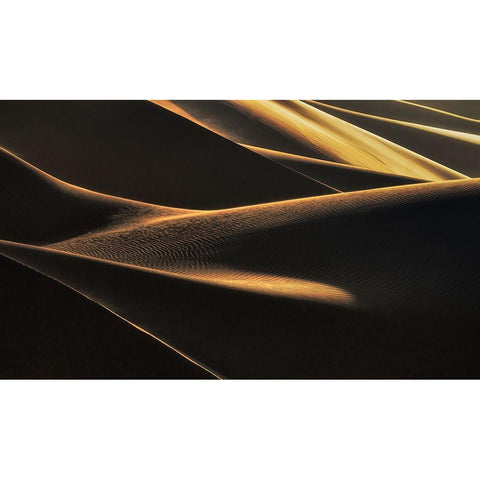 Light Caress Black Modern Wood Framed Art Print by Mehrafshar EFIAP, Babak