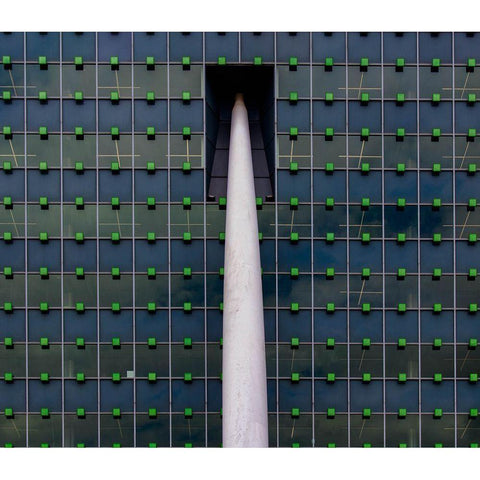 Building Gold Ornate Wood Framed Art Print with Double Matting by Flour, Jef