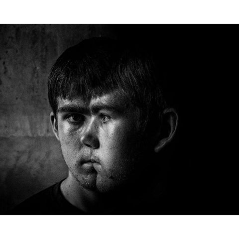 The Emotion Of Autism White Modern Wood Framed Art Print by Tooze, Phil