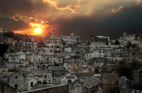 Untitled Black Ornate Wood Framed Art Print with Double Matting by Stoduto, Michele