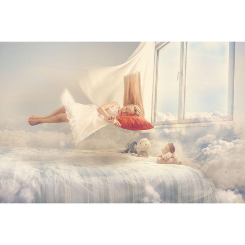 Dreams White Modern Wood Framed Art Print by Loza, Evgeny