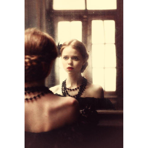 The Soft Touch Of Decadency Black Modern Wood Framed Art Print with Double Matting by Russocka, Magdalena