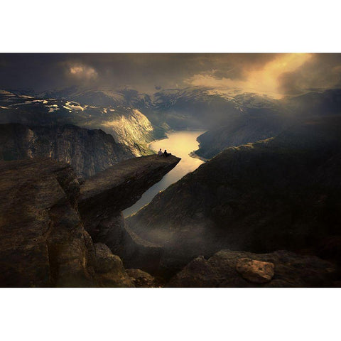 Extreme People... Black Modern Wood Framed Art Print with Double Matting by Mikhaliuk, Siarhei