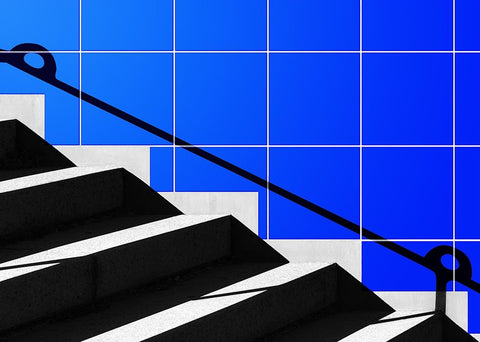 Escort White Modern Wood Framed Art Print with Double Matting by Huybrighs, Marc