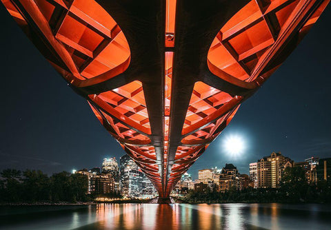 The Main Artery Black Ornate Wood Framed Art Print with Double Matting by Jiang, Kevin