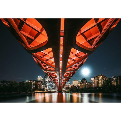 The Main Artery Black Modern Wood Framed Art Print with Double Matting by Jiang, Kevin