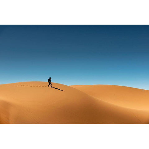 My Way Up To Morrocco Gold Ornate Wood Framed Art Print with Double Matting by Buliga, Gina