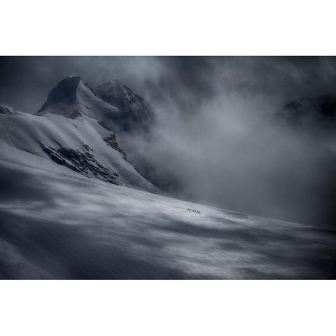 Heading To The Top White Modern Wood Framed Art Print by Svoboda Mqep, Peter