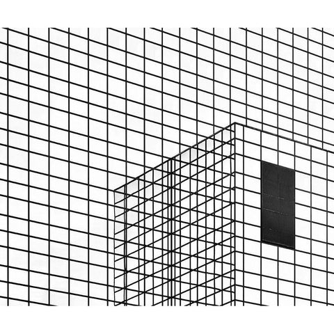 The Black Plane White Modern Wood Framed Art Print by Van Son, Greetje