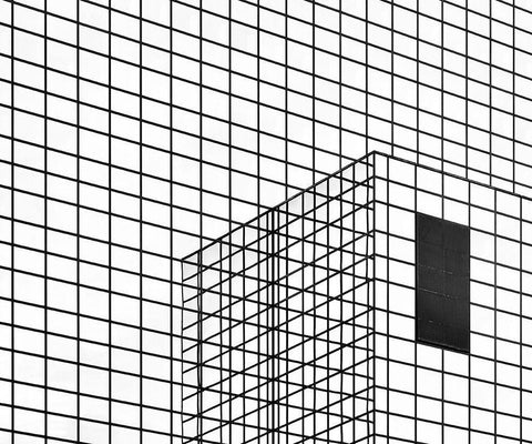 The Black Plane White Modern Wood Framed Art Print with Double Matting by Van Son, Greetje