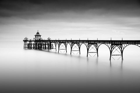 Liminal Land Black Ornate Wood Framed Art Print with Double Matting by Bolton, Robert