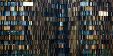 U15 White Modern Wood Framed Art Print with Double Matting by Merlino, Roberto