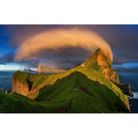 Kallur Sunset Black Modern Wood Framed Art Print by Kruczynski, Wojciech