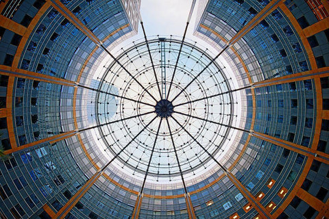 La Dacfense-Paris Black Ornate Wood Framed Art Print with Double Matting by Fleckenstein, Martin