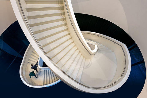 The Long And Winding Road Black Ornate Wood Framed Art Print with Double Matting by Hageman, Michiel