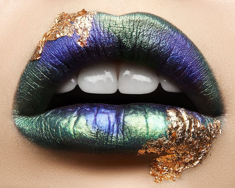 Macro Beauty Black Ornate Wood Framed Art Print with Double Matting by Malikov, Alex