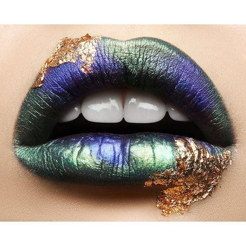 Macro Beauty Black Modern Wood Framed Art Print by Malikov, Alex