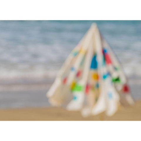 Windy Beach Black Modern Wood Framed Art Print with Double Matting by Raif, Joshua