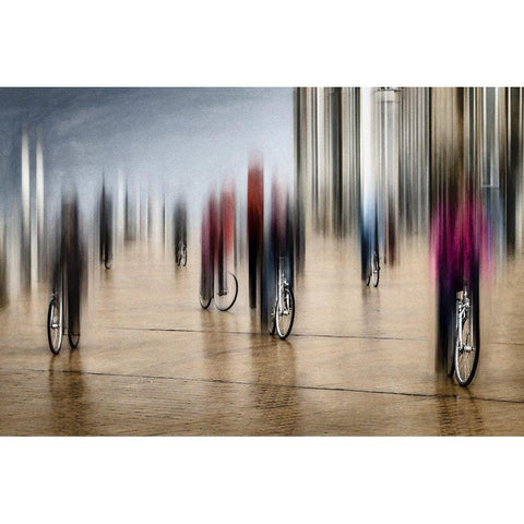 Lifecycles Gold Ornate Wood Framed Art Print with Double Matting by Flour, Bruno