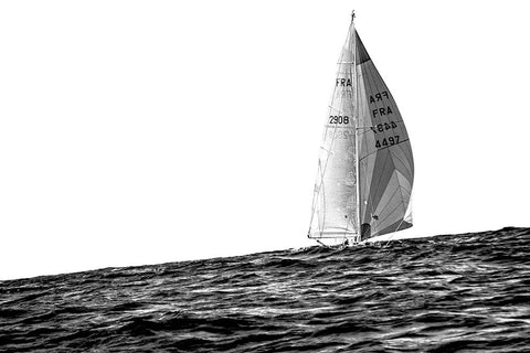 Heeling White Modern Wood Framed Art Print with Double Matting by Delvoye, Simon