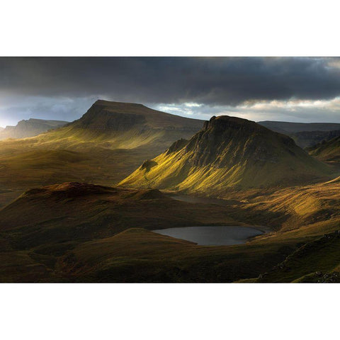 Adagio White Modern Wood Framed Art Print by Bouscarle, David