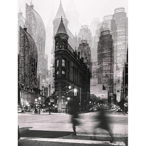 The Walk Black Modern Wood Framed Art Print with Double Matting by Chiriaco, Carmine