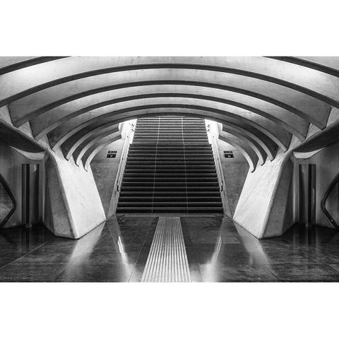 Six And Seven Gold Ornate Wood Framed Art Print with Double Matting by Vangindertael, Luc