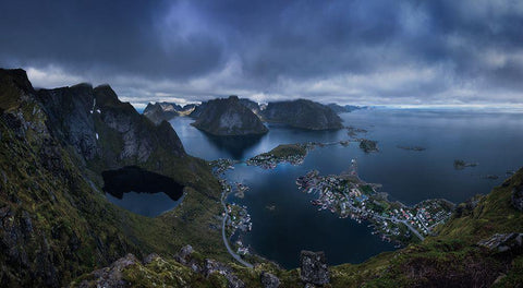 Reine White Modern Wood Framed Art Print with Double Matting by F. Turienzo, Carlos