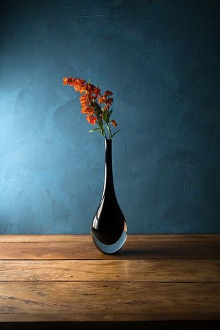 The Blue Black Ornate Wood Framed Art Print with Double Matting by Laercio, Luiz