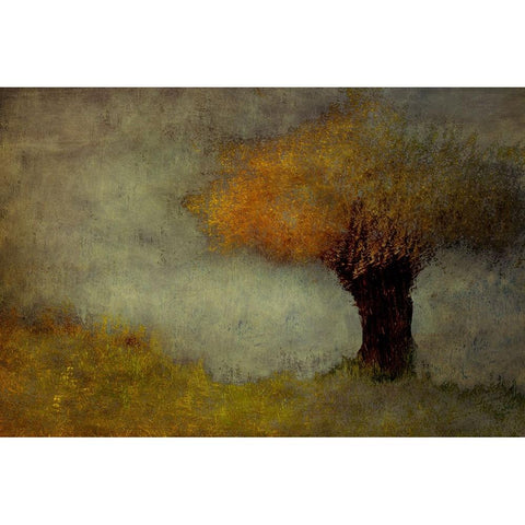 Willow White Modern Wood Framed Art Print by Talen, Nel