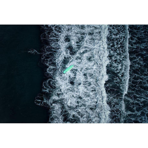 Wipeout Black Modern Wood Framed Art Print by Sakai, Takane