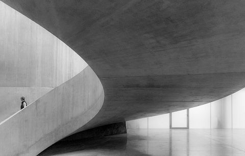 Tate Modern Black Ornate Wood Framed Art Print with Double Matting by Schuster, Inge