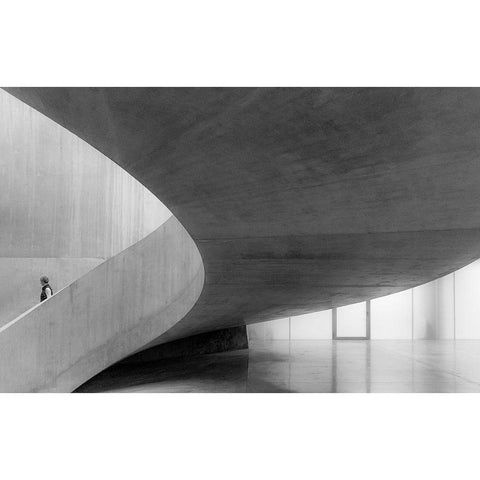 Tate Modern White Modern Wood Framed Art Print by Schuster, Inge