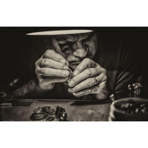 The Perfectionist Black Modern Wood Framed Art Print by Cantemir, Mandru