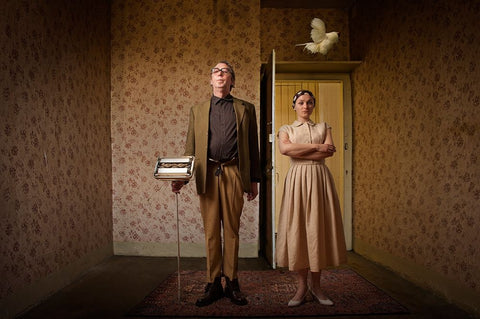 Home, Sweet Home II White Modern Wood Framed Art Print with Double Matting by von Diepenbroek, Christine