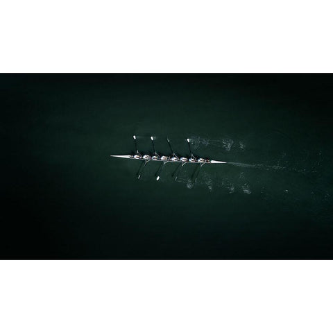 Teamwork White Modern Wood Framed Art Print by Sakai, Takane