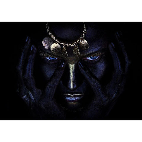 Naguals Wind. White Modern Wood Framed Art Print by Kovalev, Ivan