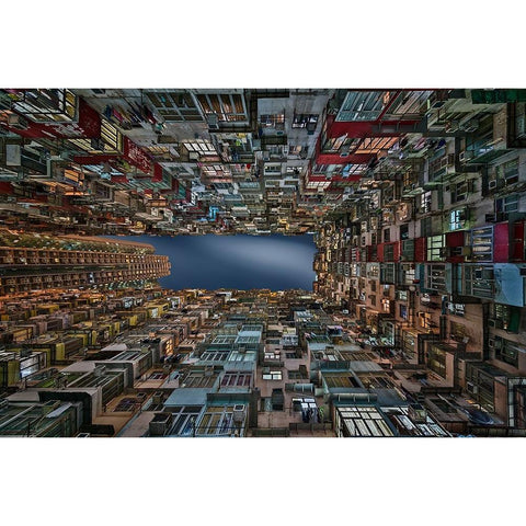 Infinite Windows Black Modern Wood Framed Art Print by Figueras, Antoni