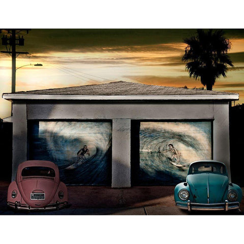 Beetles White Modern Wood Framed Art Print by Butterworth, Larry